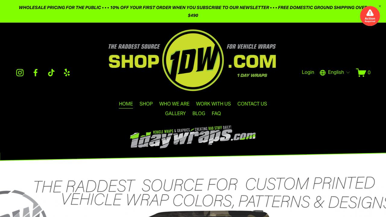1 DAY WRAPS SHOP