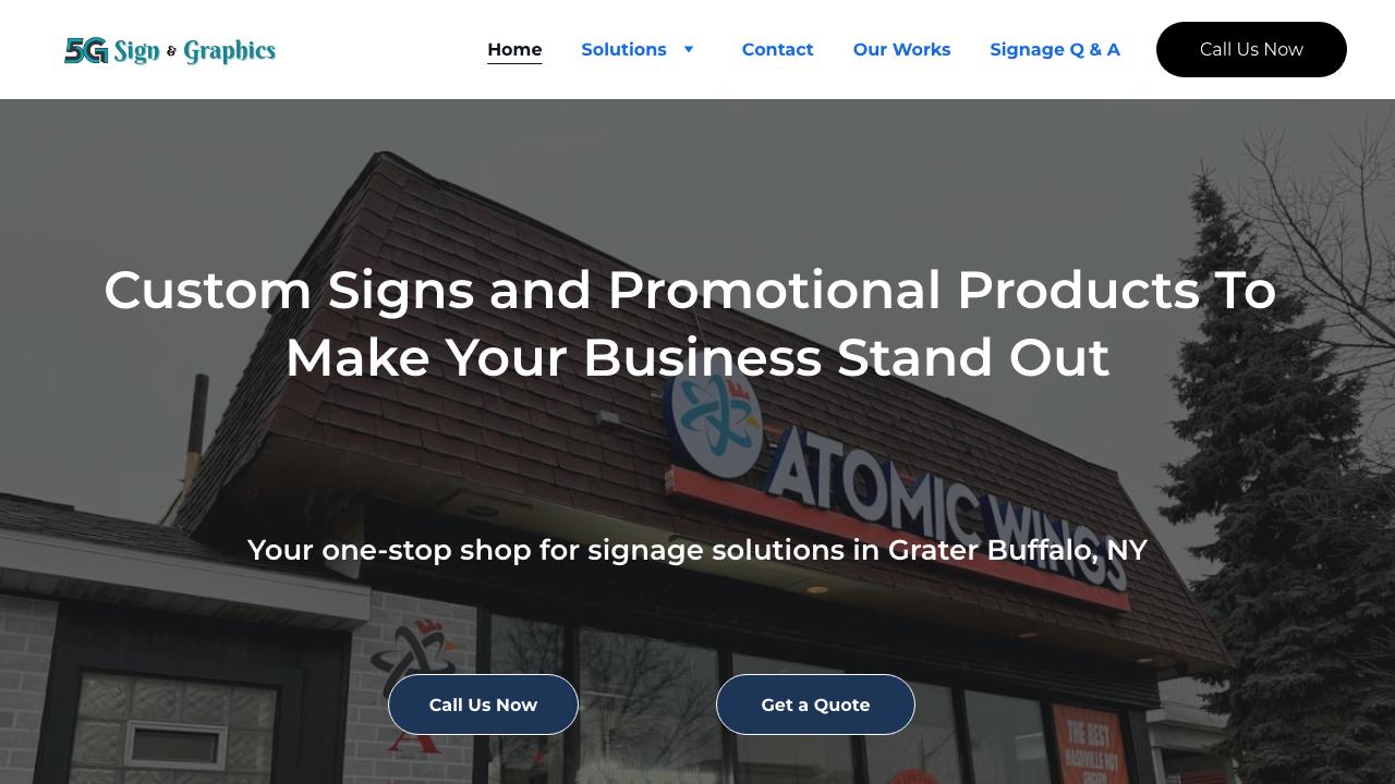 5G Sign and Graphics