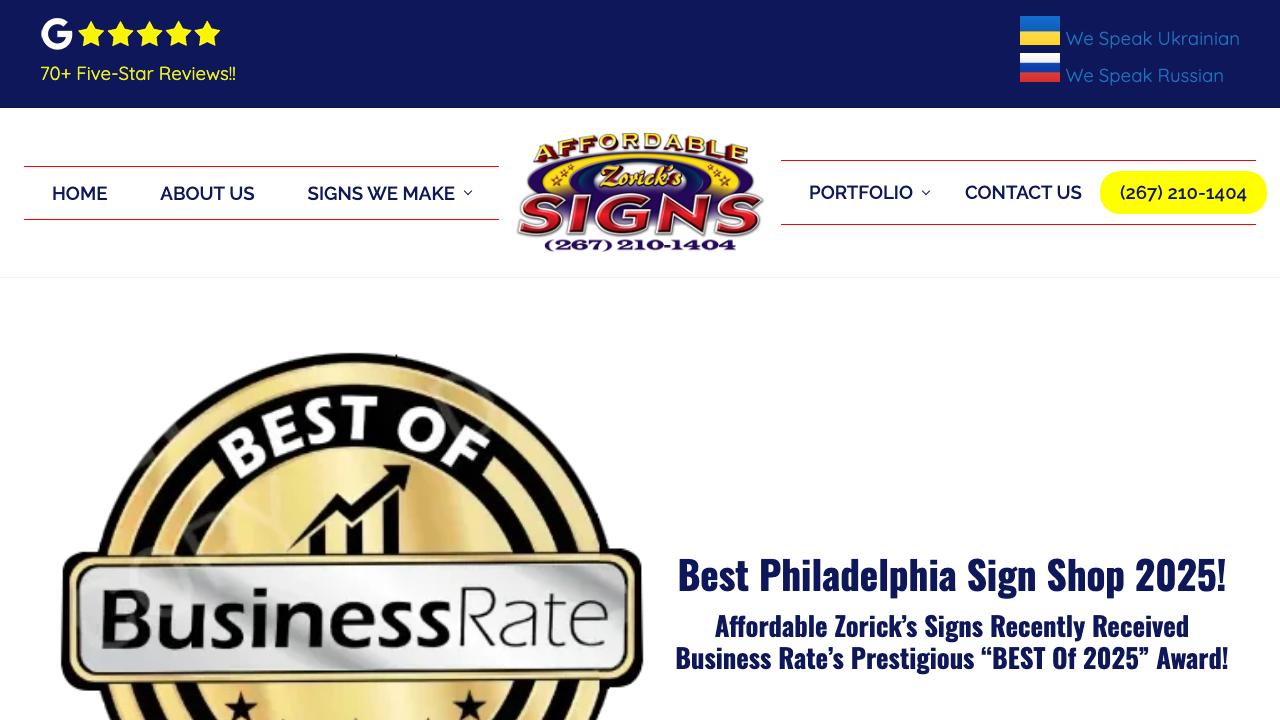 Affordable Zorick's Signs