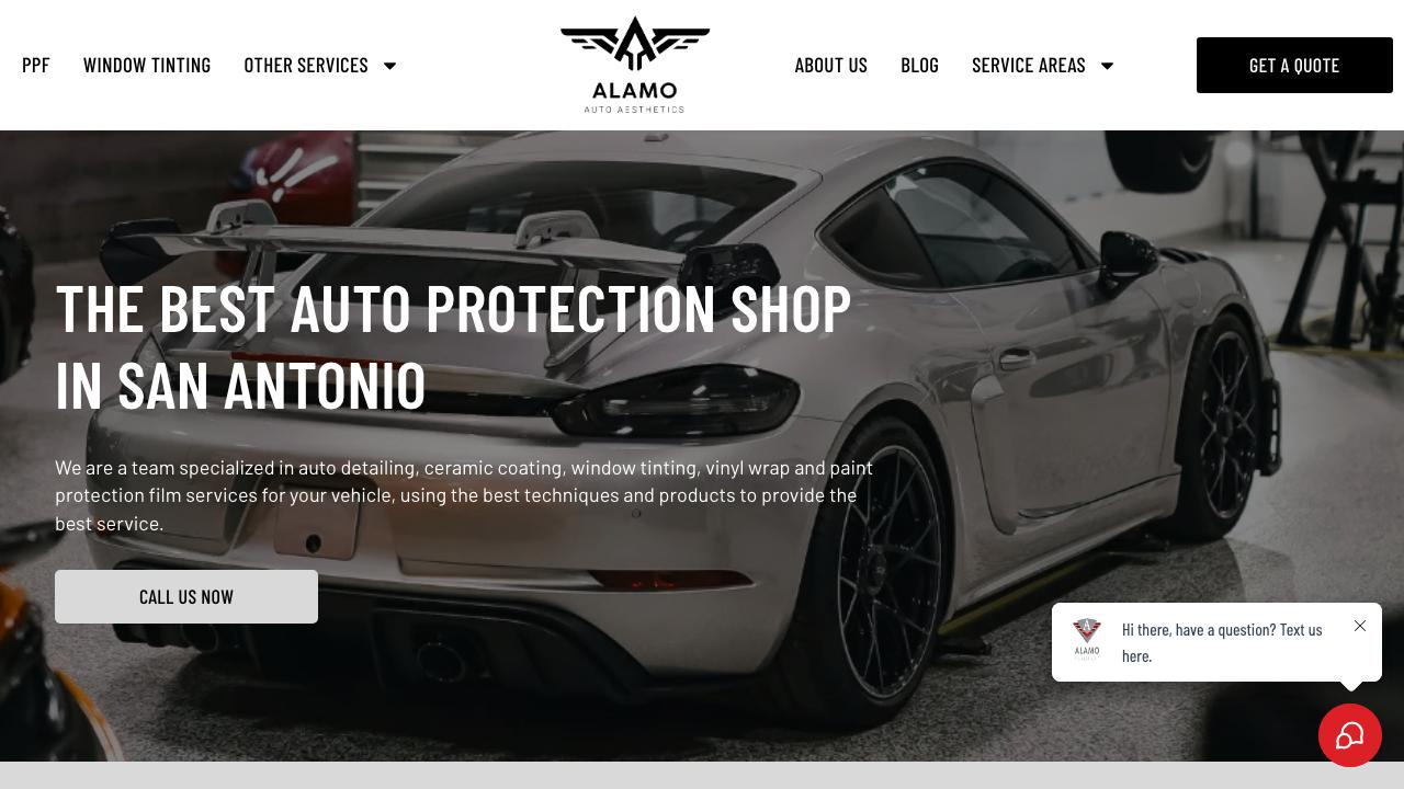 Alamo Auto Aesthetics PPF, Tints, Wraps