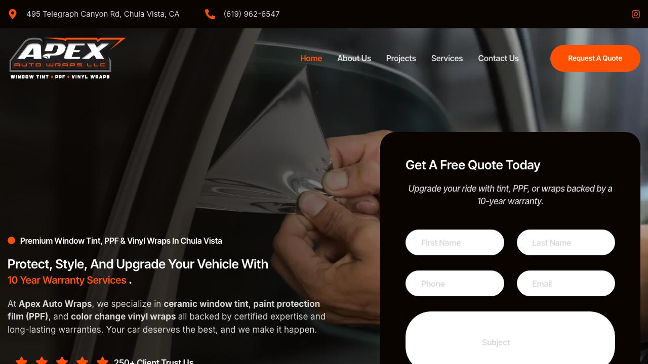 Apex Auto Wraps SD: Home