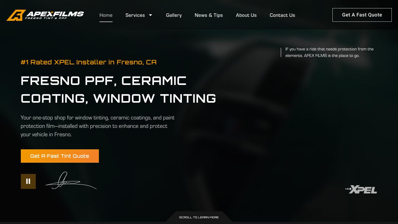 Apex Films - Fresno Tint & PPF