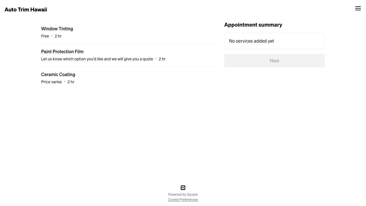 Auto Trim Hawaii Tint & PPF