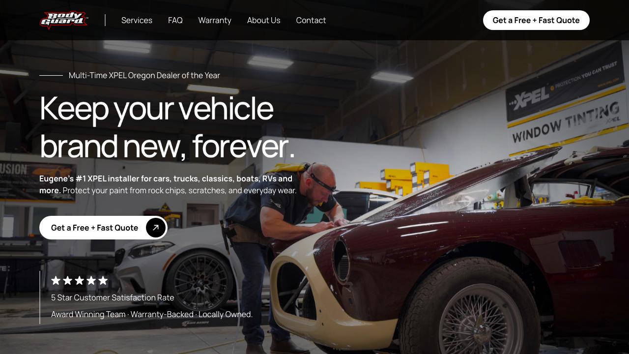 Body Guard PPF Ceramic and tint