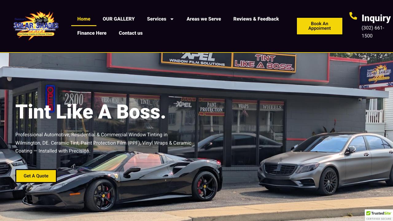 Damion's Solar Shades Glass Tinting