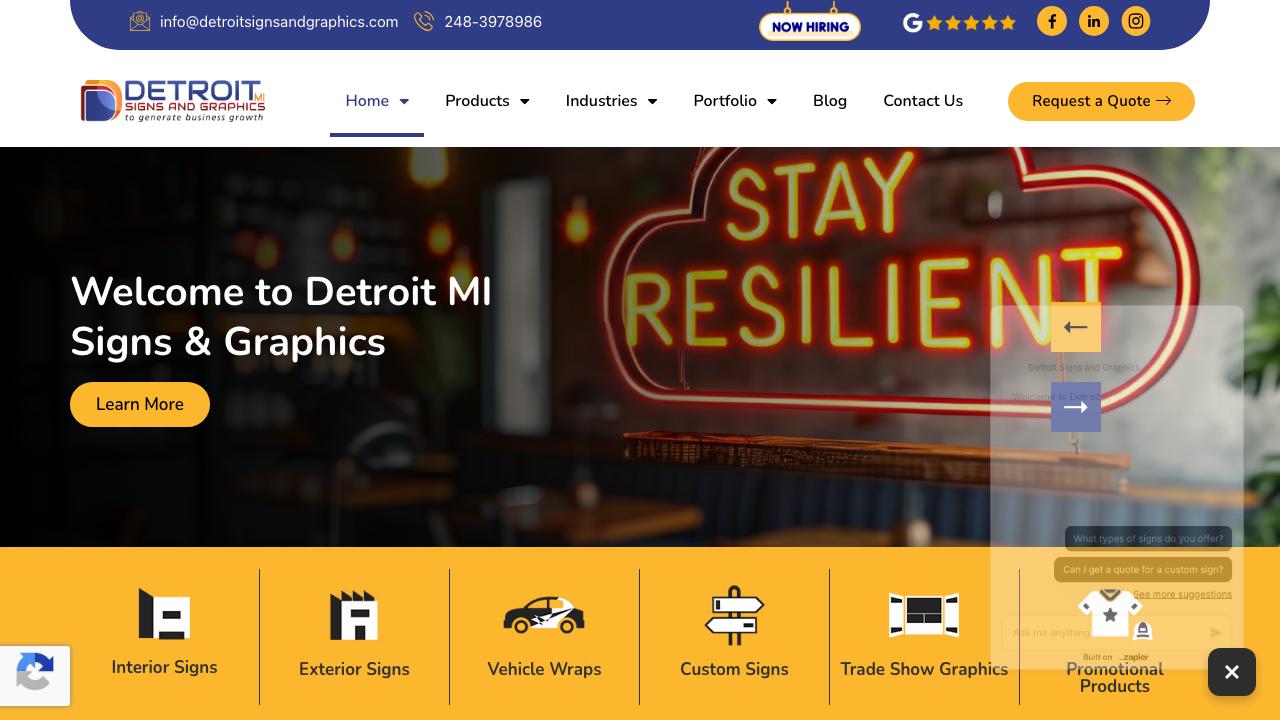 Detroit MI Signs and Graphics