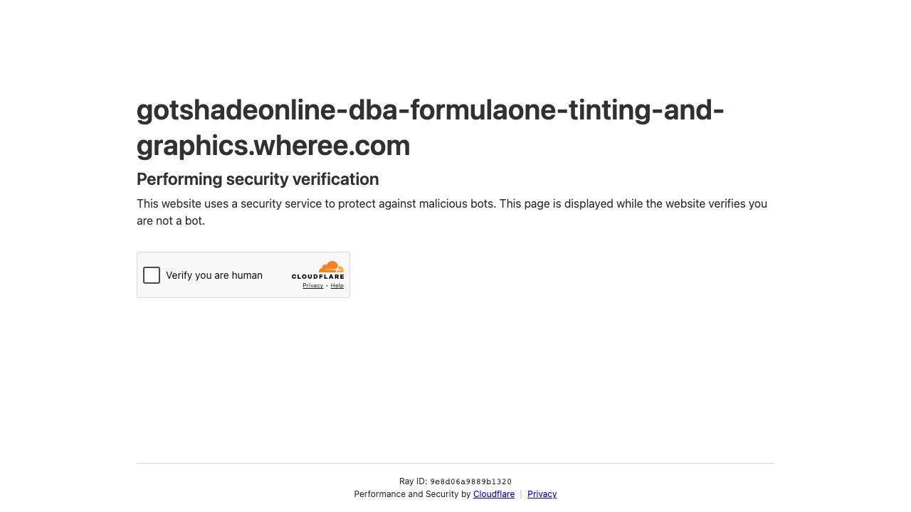 GOTSHADEonline Dba FormulaOne Tinting and Graphics