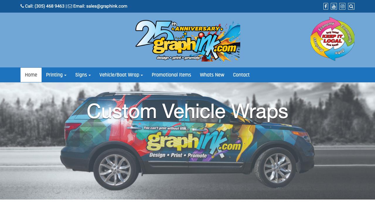 Graphink Vehicle Wrap and Printing North Miami
