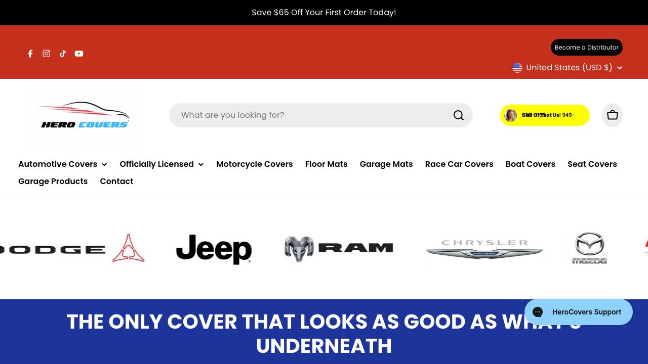 HeroCovers – Custom Car Covers & Accessories