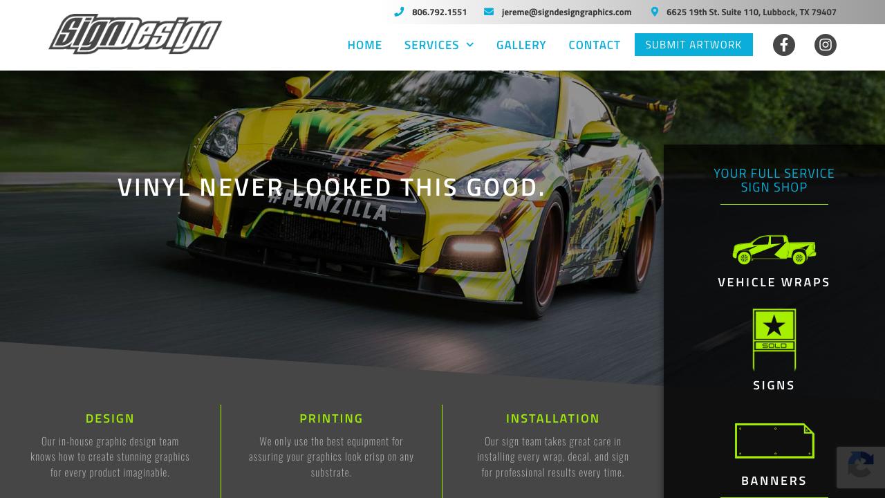 Sign Design Graphics