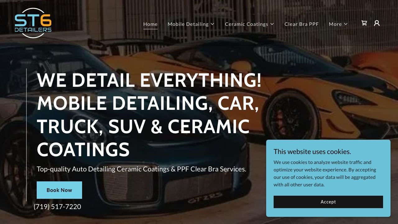 ST6 Detailers Mobile or In-Shop Car Detailing & Ceramic Coatings PPF Clear Bra