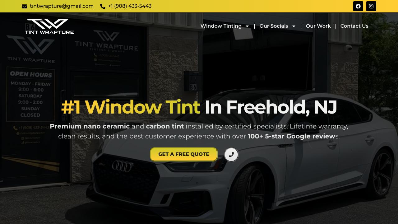Tint Wrapture in Freehold