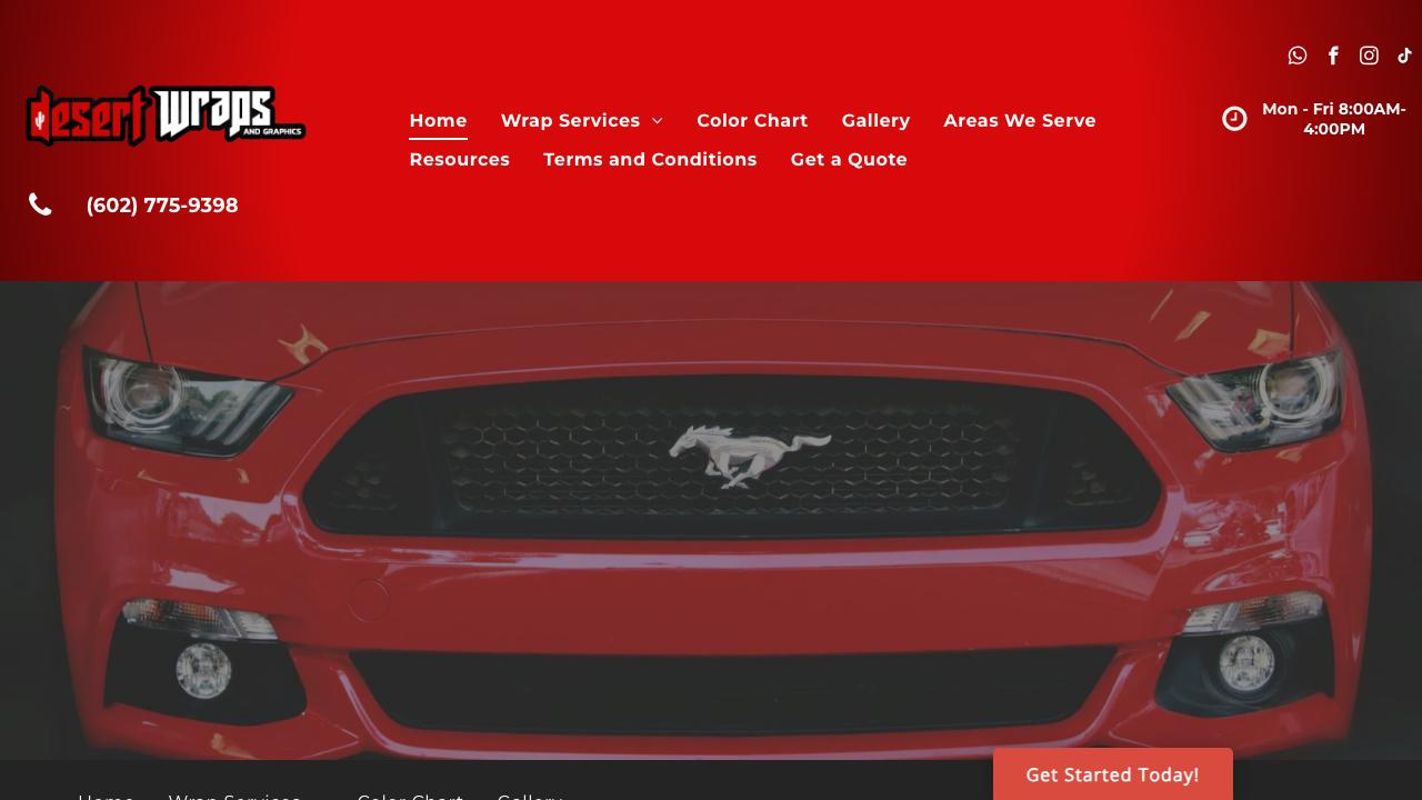 Vehicle Wrapping Services Tempe