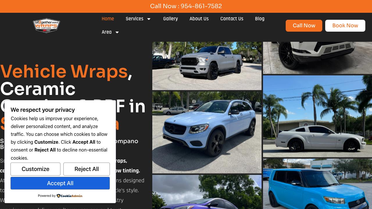 Vehicle Wraps, Ceramic Coating & PPF in Boca Raton