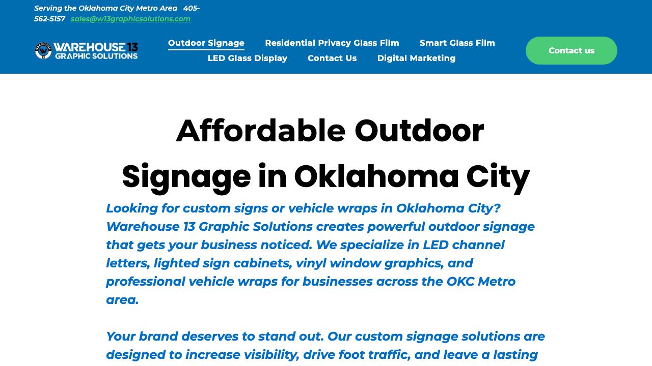 Warehouse 13 Graphics Solutions Branding-Digital Marketing Company