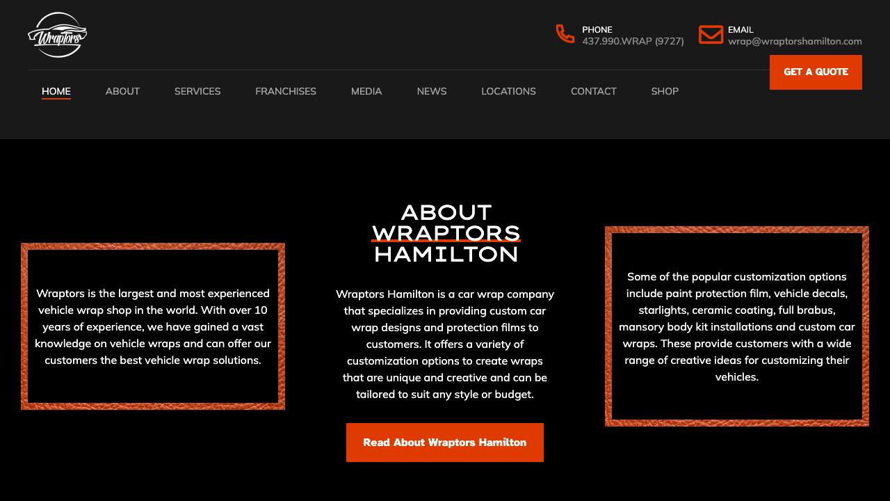 Wraptors Hamilton